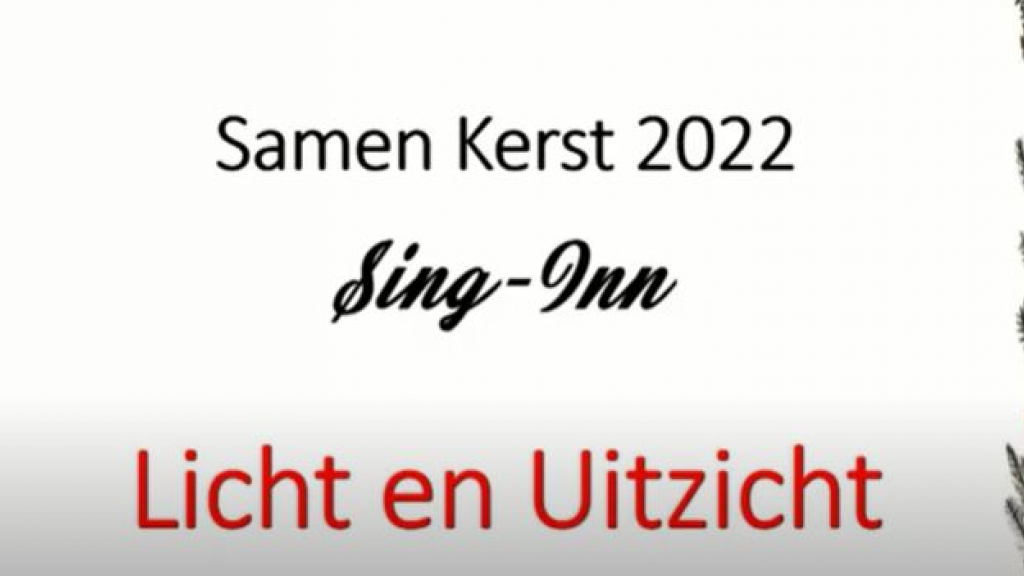 Foto: Samenzang Samen Kerst