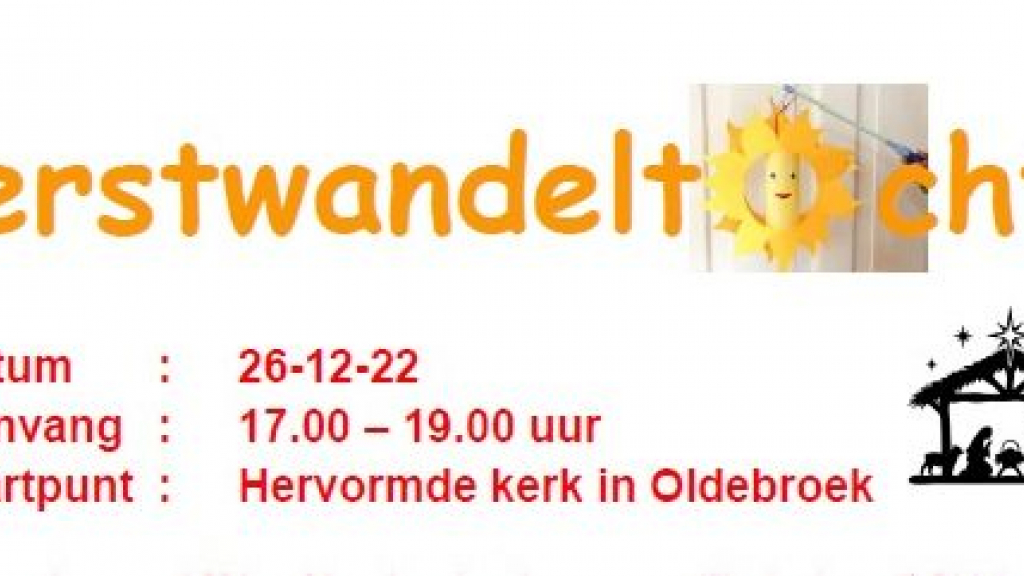 Foto: Kerstwandeltocht in Oldebroek