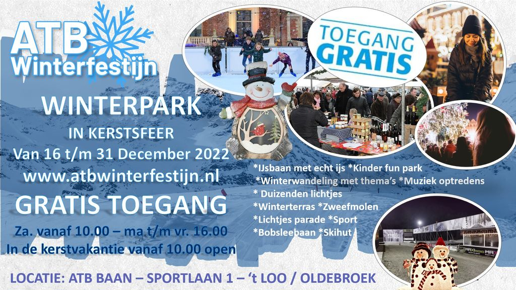 Foto: Winterpark in Kerstsfeer