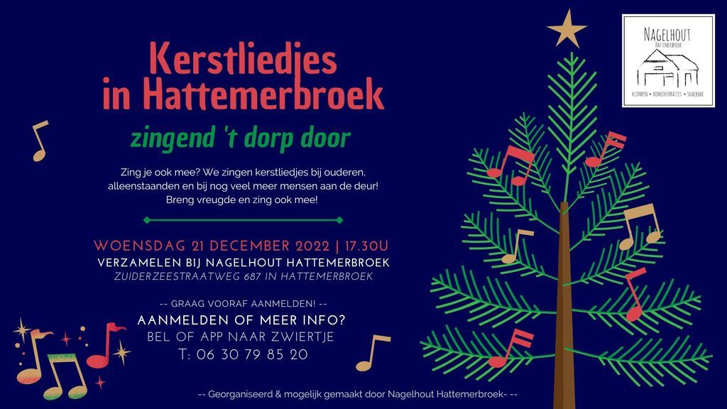 Foto: Kerstliedjes zingen in Hattemerbroek