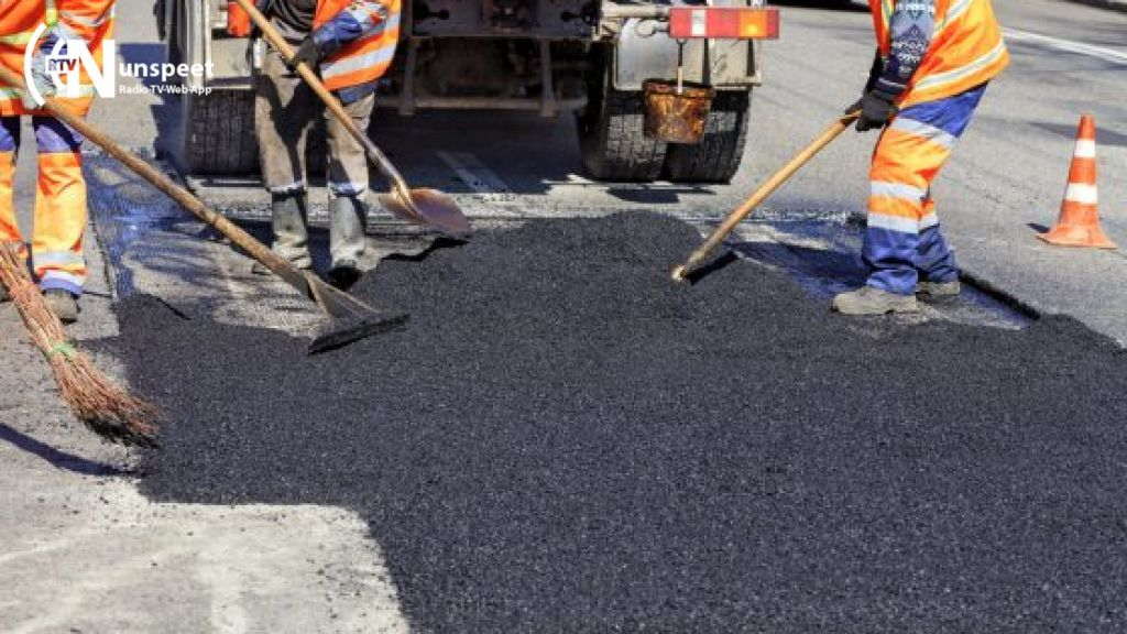 Foto: Reconstructie van de Bloemhofweg in Nunspeet