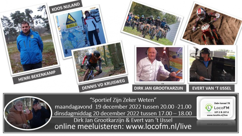 Foto: Koos Nijland, Henri Bekenkamp en Dennis vd Kruisweg bij Sportief Zijn Zeker Weten