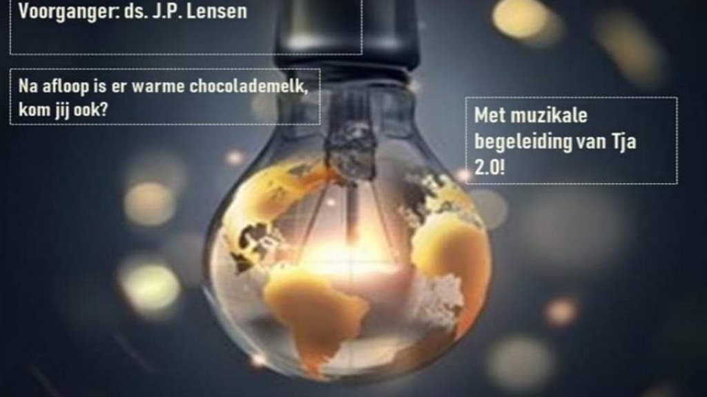 Foto: Jongerendienst in de Dorpskerk in Oldebroek