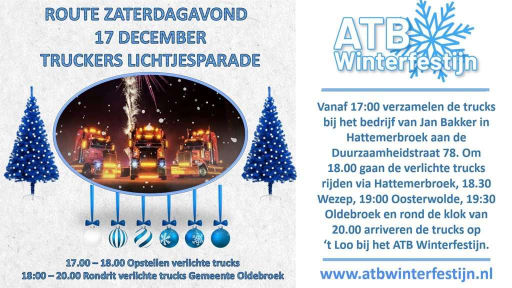 Foto: Truckers Lichtjesparade ATB Winterfestijn