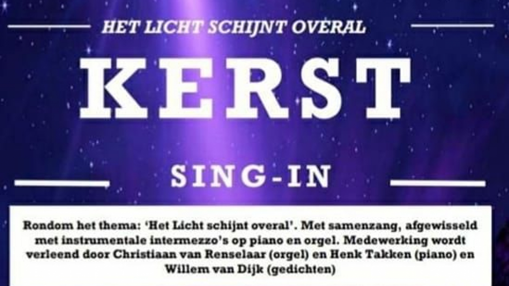 Foto: Kerst sing-in VEG Elburg