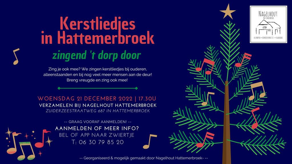 Foto: Kerstliedjes zingen in Hattemerbroek
