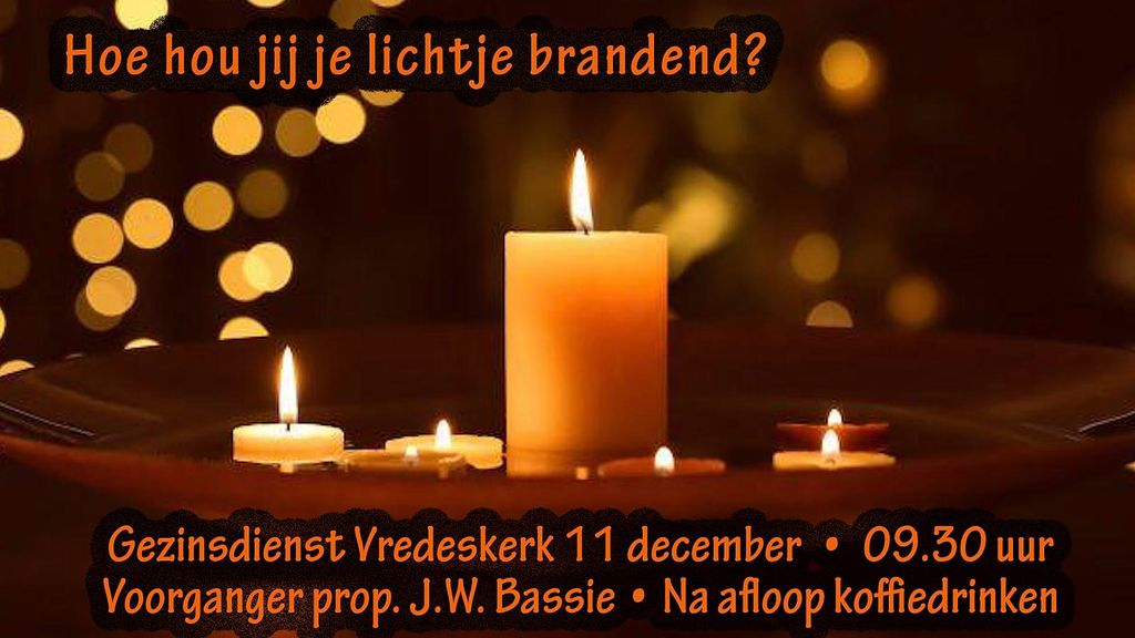 Foto: Gezinsdienst in de Vredeskerk