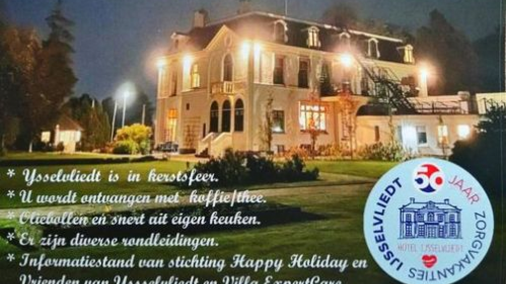 Foto: Open huis in Kerstsfeer bij landgoed IJsselvliedt ter ere van 50 jaar zorg