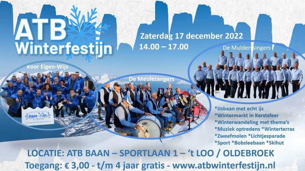 Foto: Optredens Shanty Koren tijdens het ATB Winterfestijn