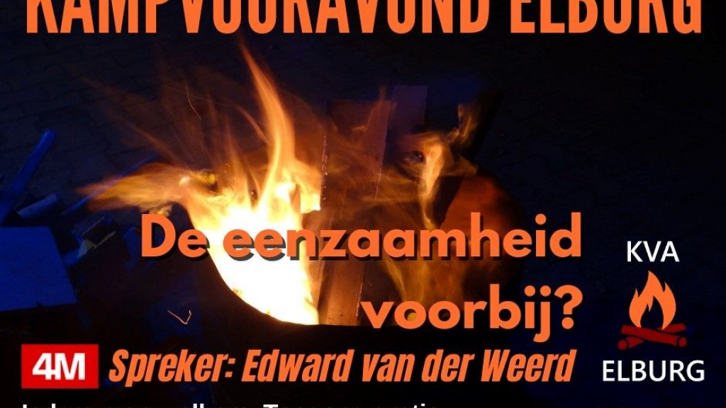 Foto: Kampvuuravond voor mannen