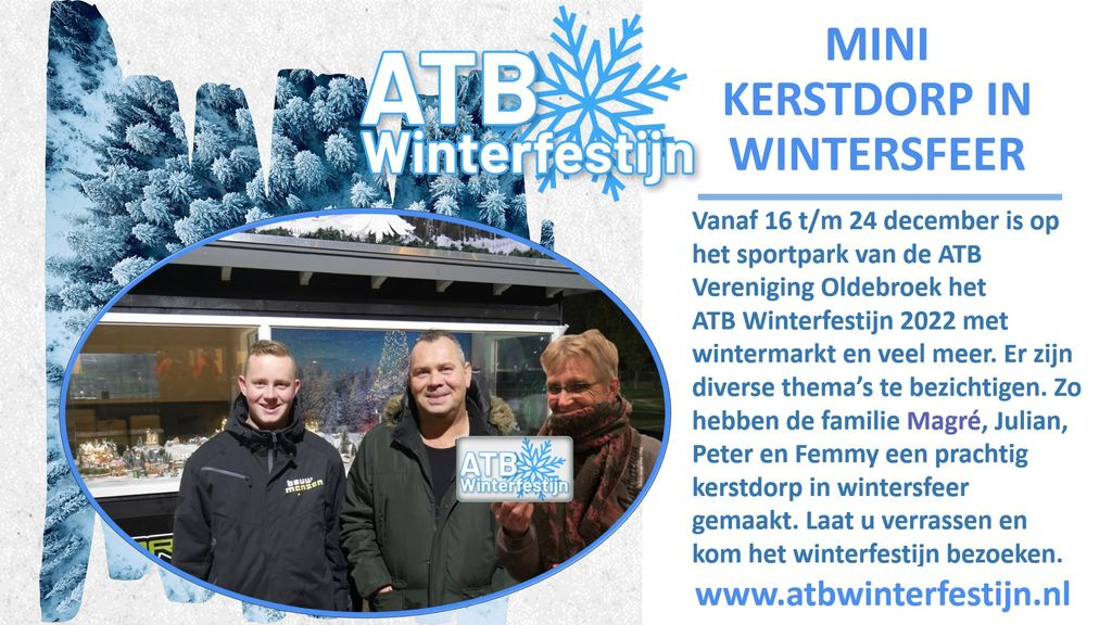 Foto: Mini Kerstdorp tijdens ATB Winterfestijn