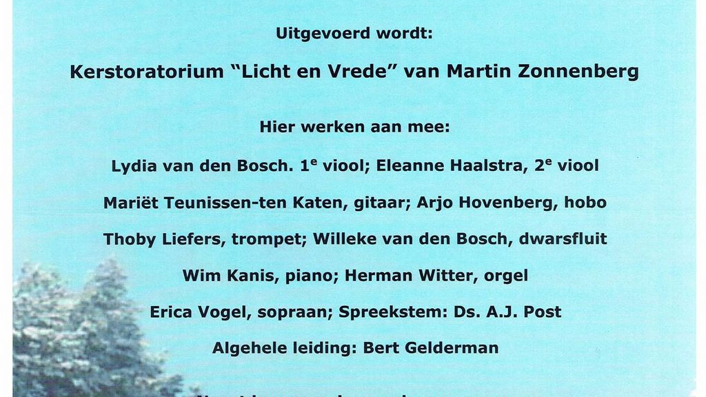 Foto: Kerstconcert in Elim