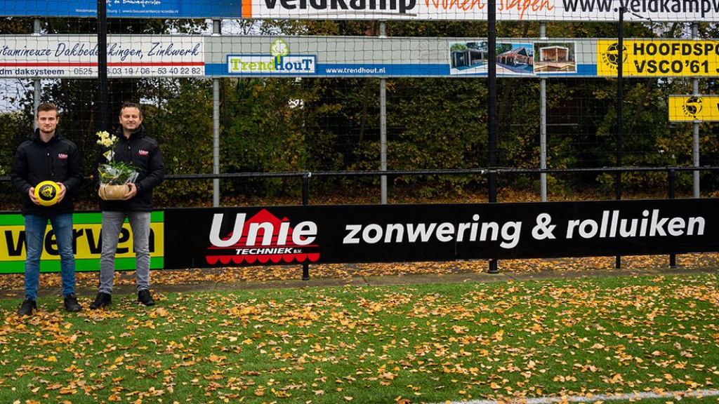 Foto: Unietechniek Zonwering & Rolluiken continueert sponsoring VSCO’61
