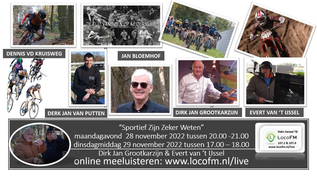 Foto: Jan Bloemhof, Dennis v.d. Kruisweg en Derk Jan van Putten bij Sportief Zijn Zeker Weten