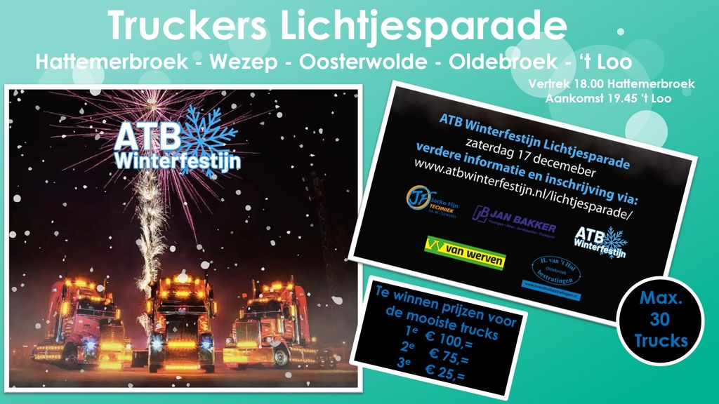 Foto: Inschrijving voor Truckers lichtjesparade  geopend