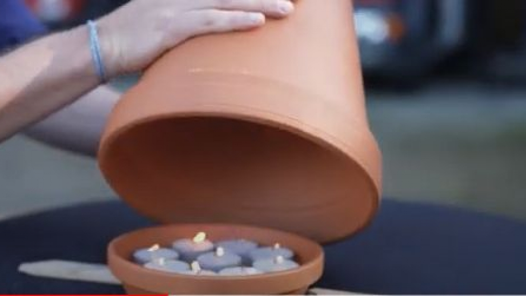 Foto: Veilige warme winter - Terracottapot