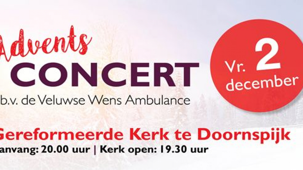 Foto: Adventsconcert t.b.v. de Veluwse Wens Ambulance
