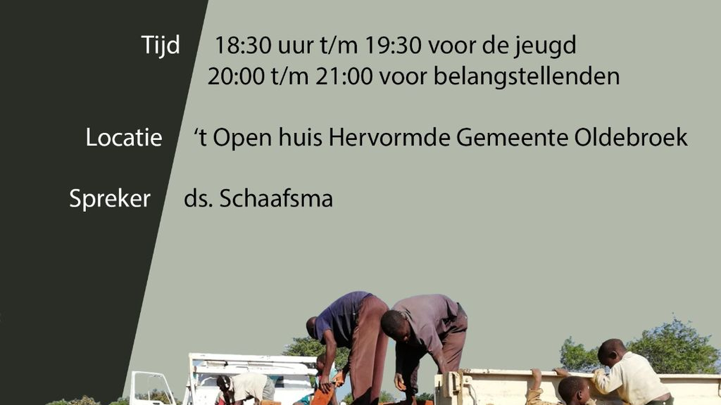 Foto: Projectavond Hervormde gemeente Oldebroek: Verder bouwen in Malawi