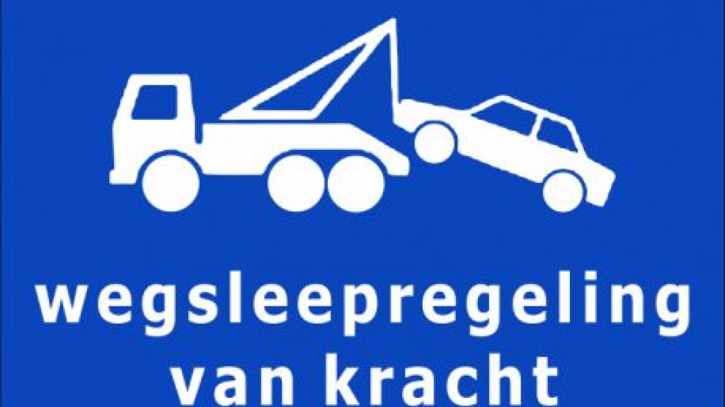 Foto: Wegsleepregeling 12 november
