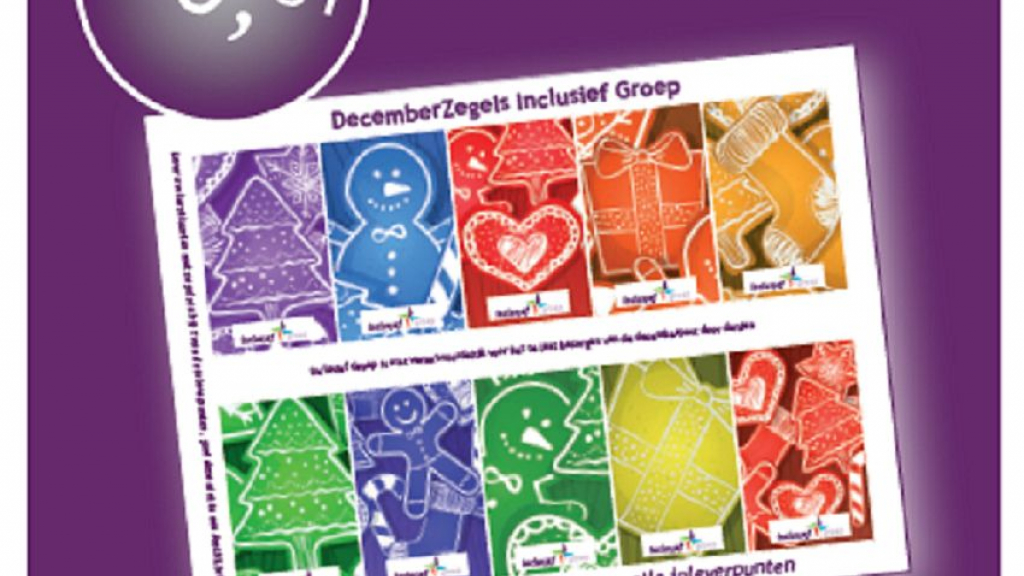 Foto: DecemberZegels van Inclusief Groep weer verkrijgbaar