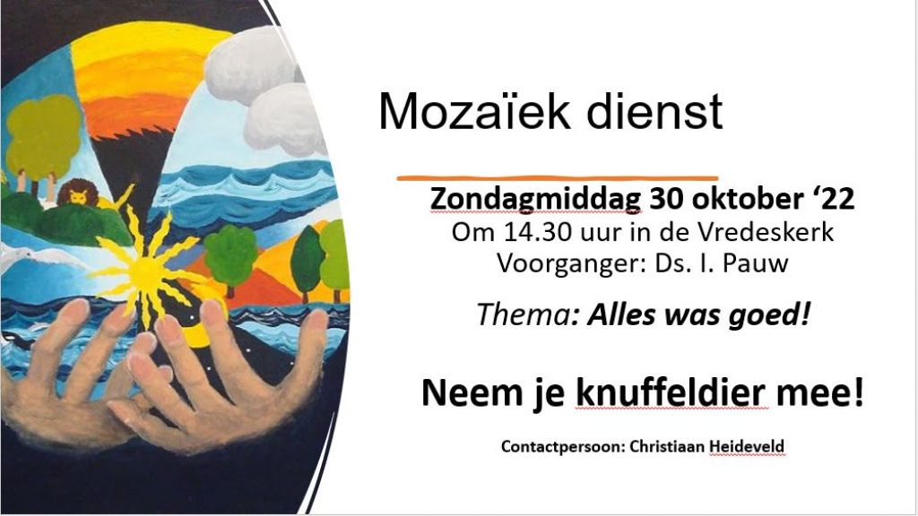 Foto: Mozaïek dienst