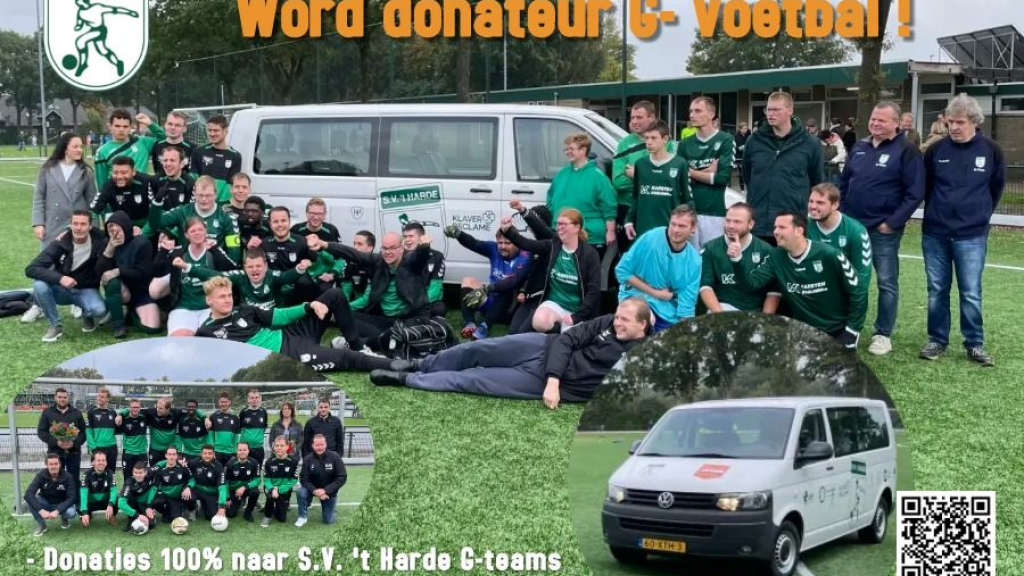 Foto: Word donateur van de G-afdeling S.V. ’t Harde