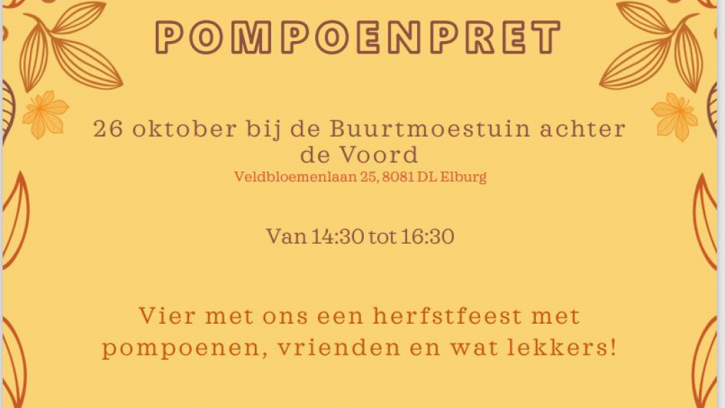 Foto: Pompoenpret