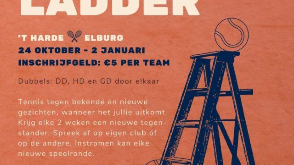 Foto: Multi-Club Ladder LTC ’t Harde en Tennisclub Elburg