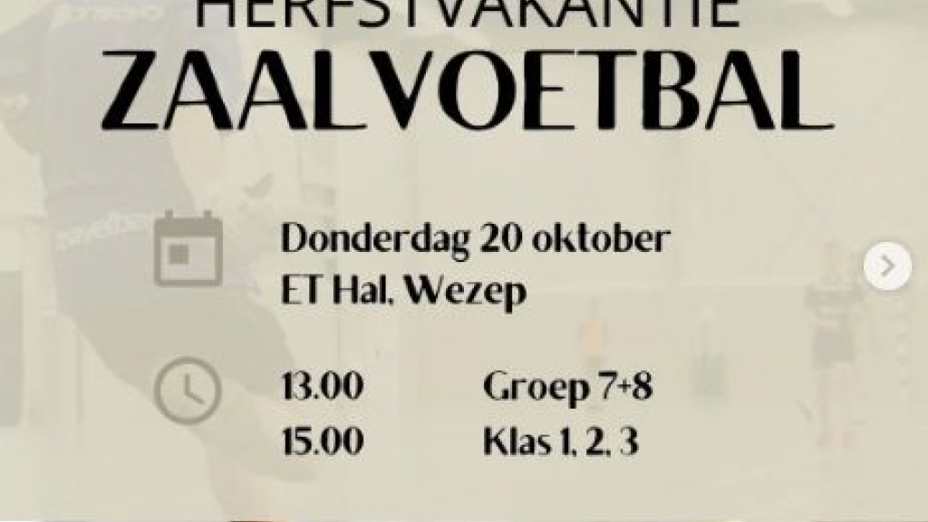 Foto: Zaalvoetbaltoernooi in de ET Hal