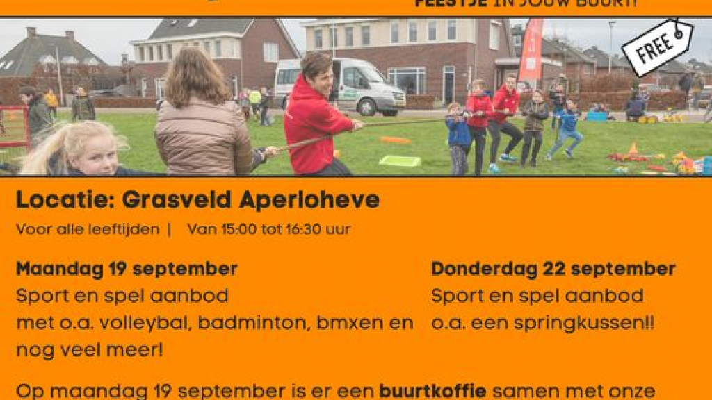 Foto: Vanmiddag is de derde WijkFun