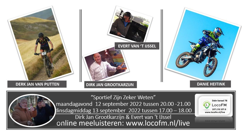 Foto: Dani Heitink en Derk Jan van Putten bij Sportief Zijn Zeker Weten