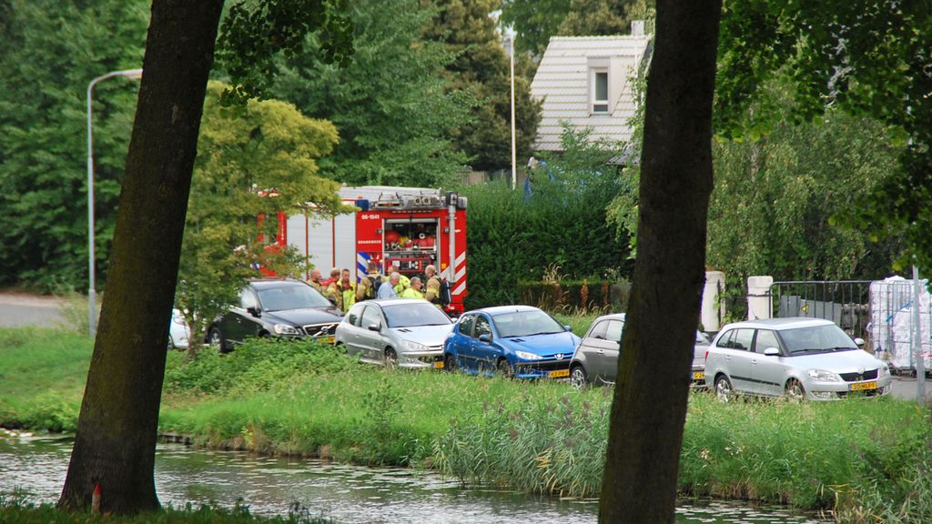 Foto: Gaslek op Oude Bleeksweg in Elburg