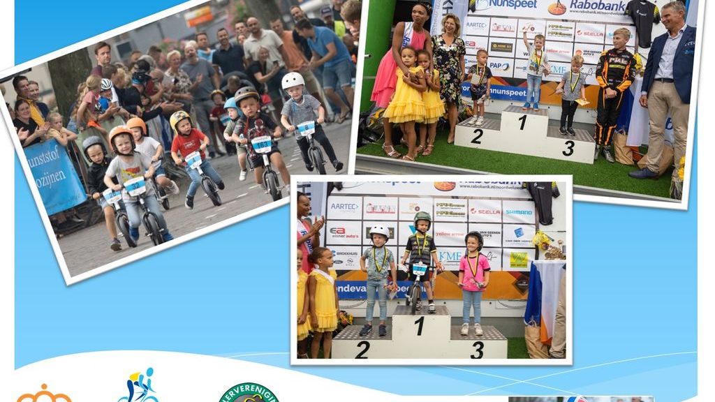 Foto: Glunderende gezichten bij Loopfietsjeswedstrijd ATB Vereniging Oldebroek