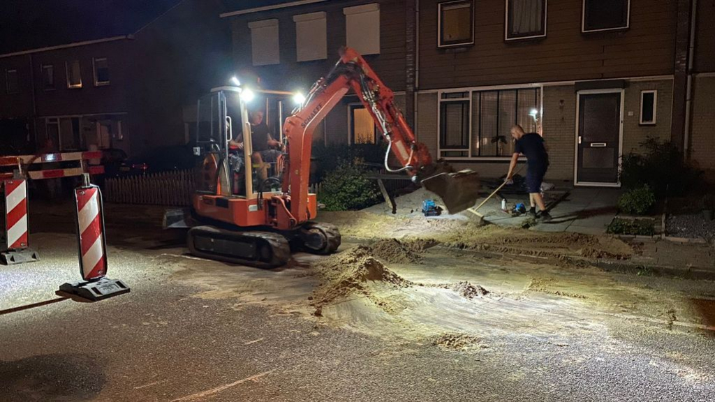 Foto: Deel rond centrum Wezep zonder waterdruk