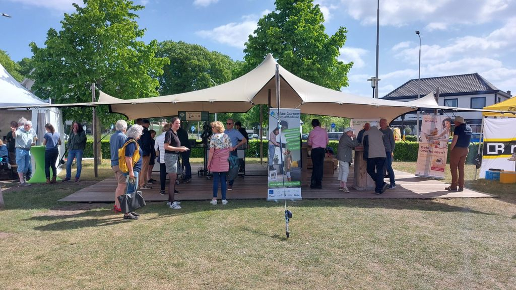 Foto: Veluwe Duurzaam op de Schapenmarkt in Oldebroek