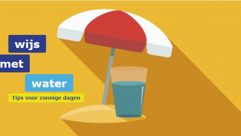 Foto: Met z'n allen wijs met water