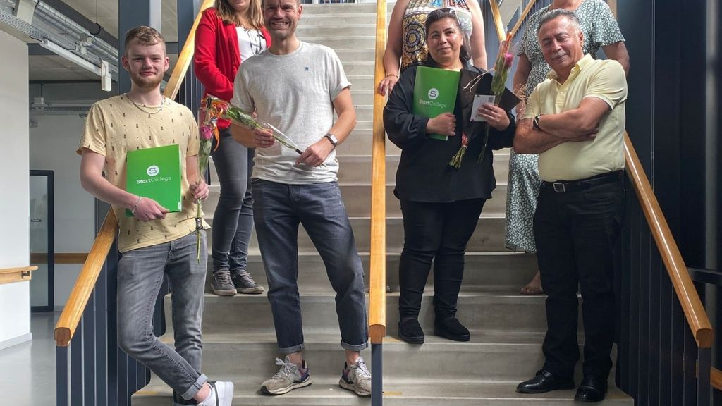 Foto: Joran en Khariah behalen MBO praktijkverklaring