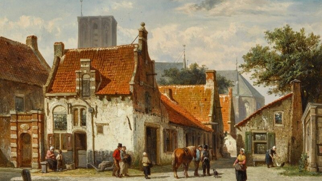 Foto: Schilderij Cornelis Springer komt naar Elburg