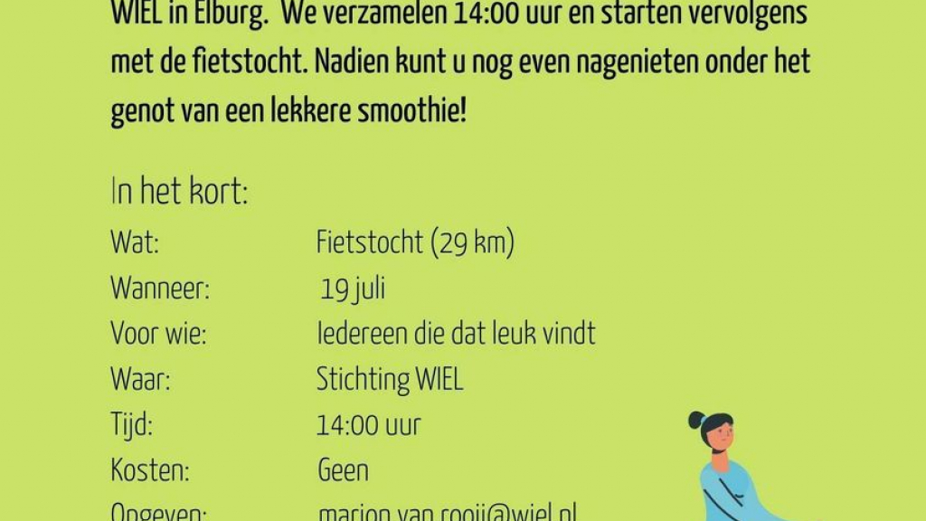 Foto: Stichting WIEL organiseert fietsweek