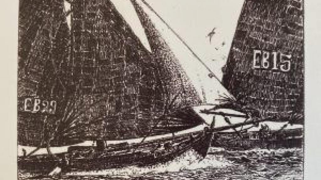 Foto: Expositie '50 tekeningen van en rond de restauratie van de EB 15'