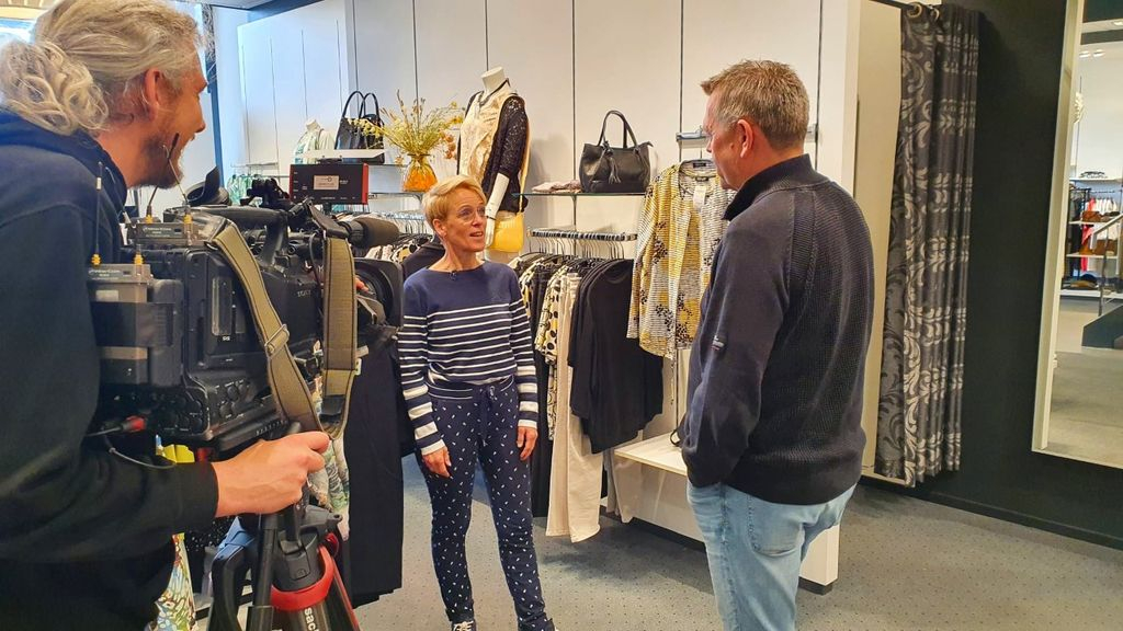 Foto: TV uitzending Vaessen mode & trends op Omroep Gelderland