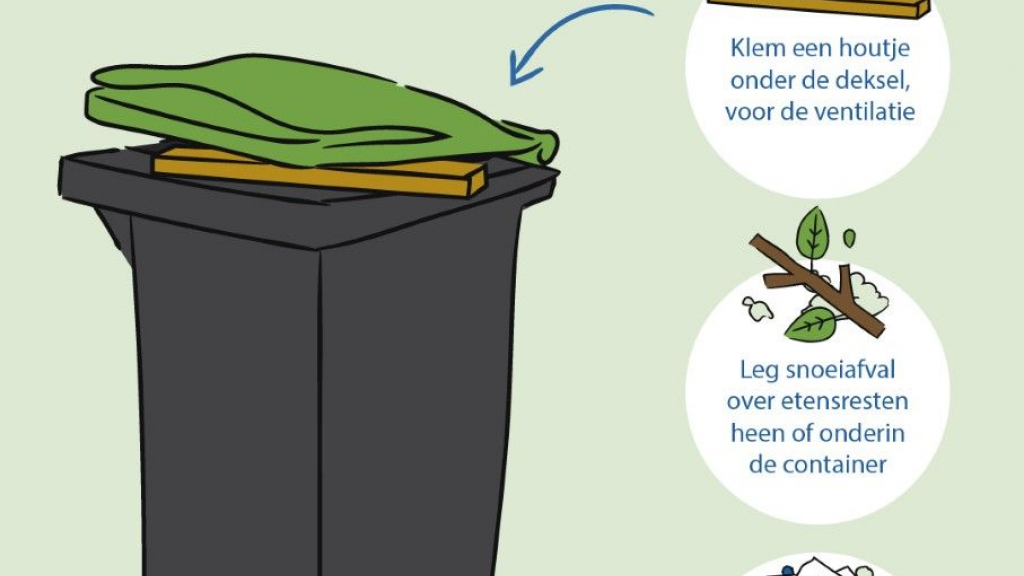 Foto: Tips voor een schone groene container