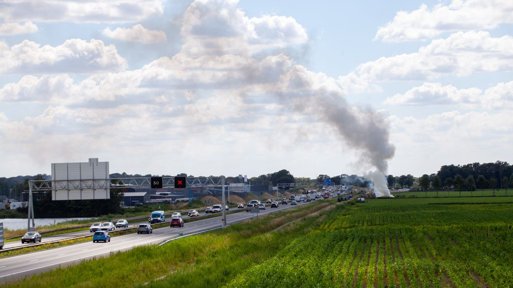 Foto: Nieuwe boerenprotestactie langs A28