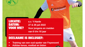 Foto: Feyenoord Soccer Camp bij S.V. ‘t Harde op 27 en 28 juli