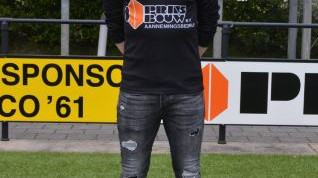 Foto: Django van der Landen gaat voor kans onder de lat bij VSCO’61
