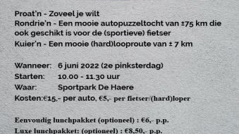 Foto: Proat'n en rondrie'n of kuier'n
