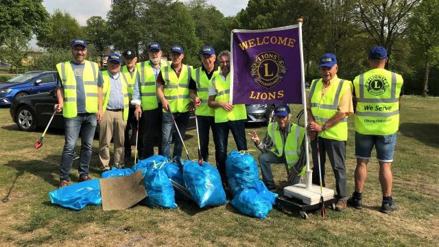 Foto: Zwerfvuilactie Lionsclub Elburg-Oldebroek én HelemaalGroen