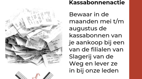 Foto: Kassabonnenactie CMV Excelsior Oostendorp