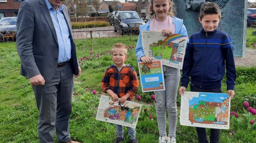 Foto: Prijzen voor jonge Oldebroekers met kleurplaten duurzame tuin