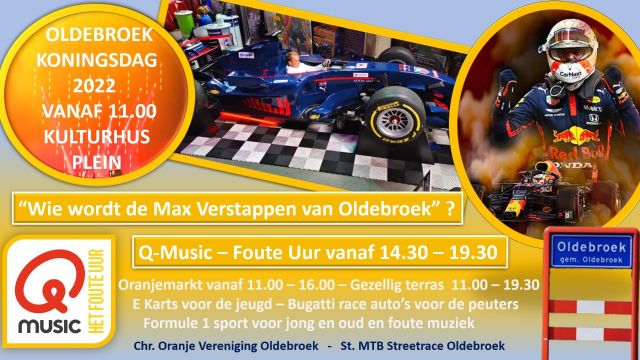 Foto: Programma Koningsavond en Koningsdag Oldebroek 2022
